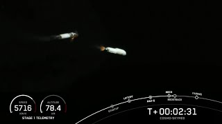 SpaceX launches Italian satellite, nails landing in Florida!