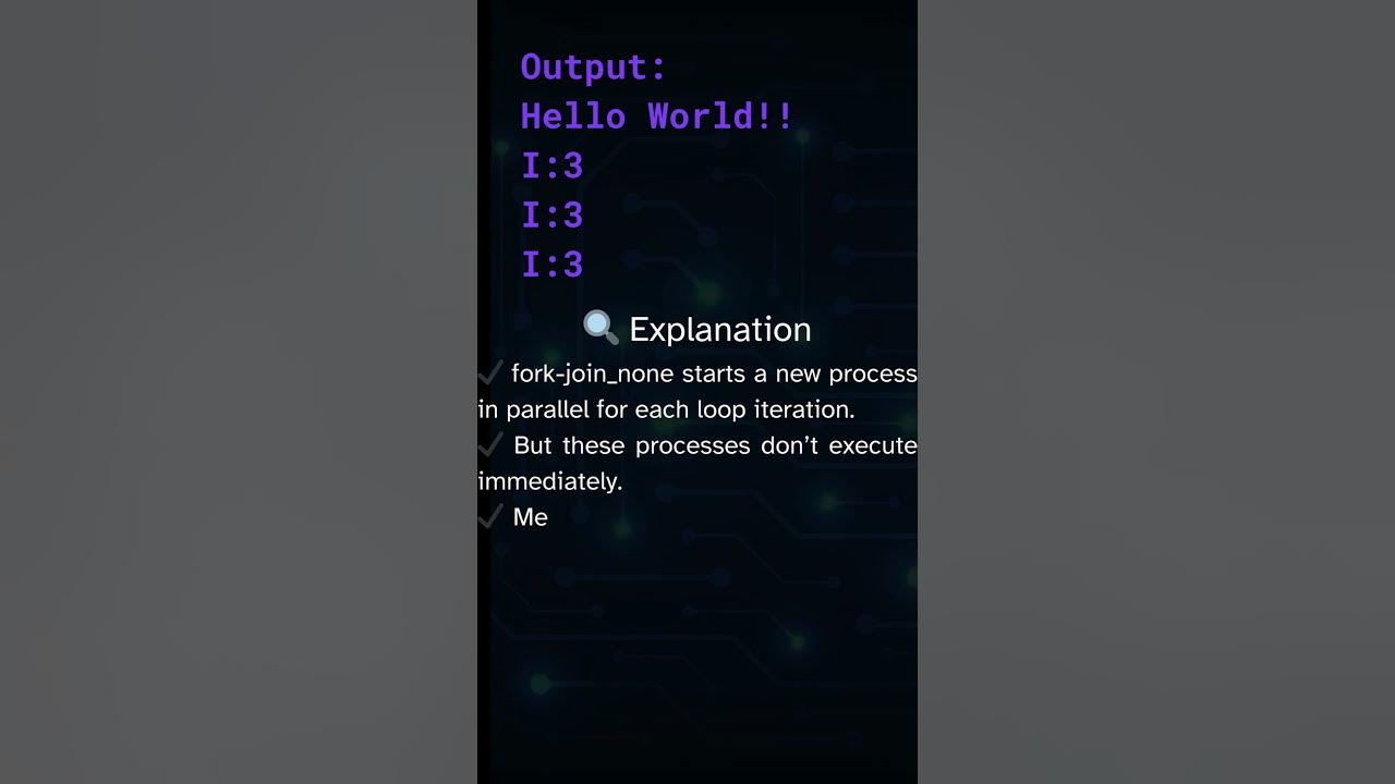Shocking systemverilog fork join interview question don t get this