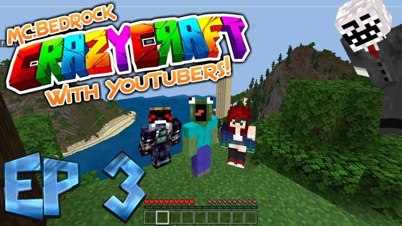 Minecraft Bedrock Edition Crazy Craft ModPack EP3 - YouTube