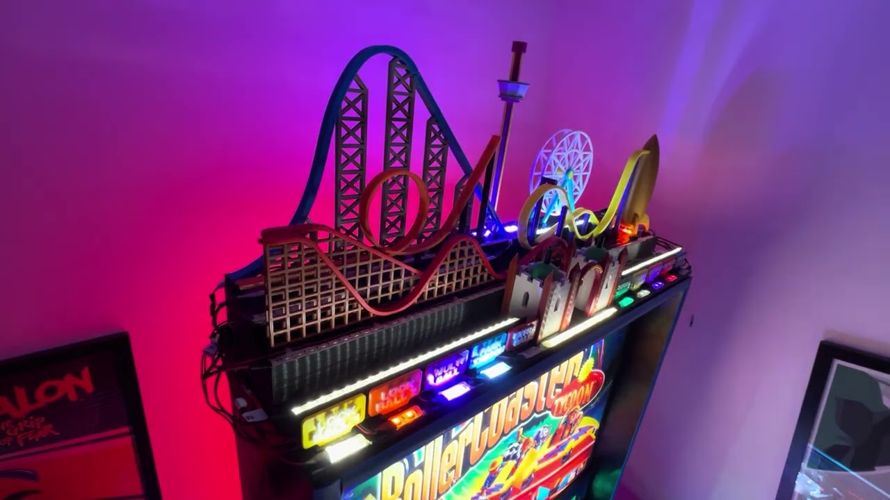 Roller Coaster Tycoon Pinball Custom Topper