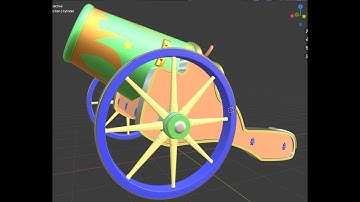 cannon - blender tutorial - part2 - making the  base and wheels