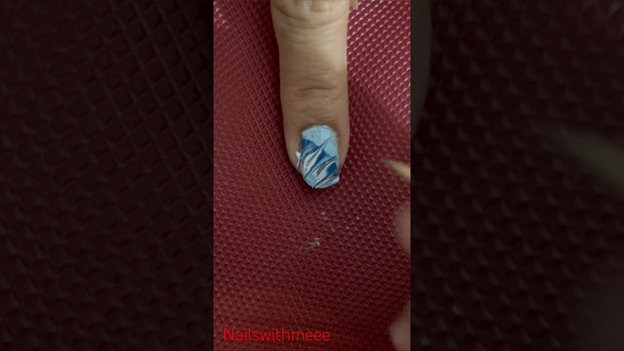 nail art with toothpick and earbuds✨