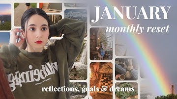 JANUARY MONTHLY RESET 🌱✨ goals, habits, reflections, TBR, current favourites & more ⁑