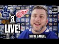 Toronto Maple Leafs vs Detroit Red Wings LIVE w/ Steve Dangle