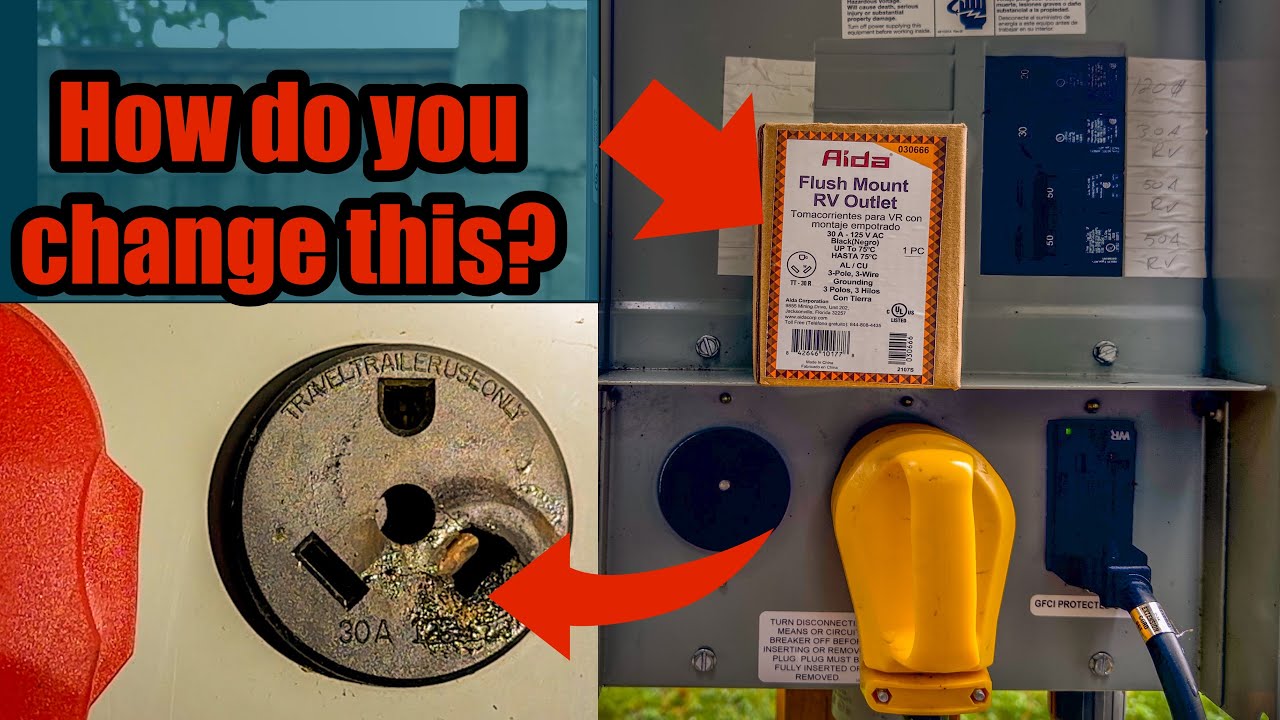 How to install a 30A RV Pedestal Outlet!