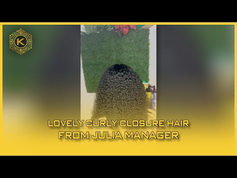Video Lovely Curly Closure Hair From Julia Manager 56