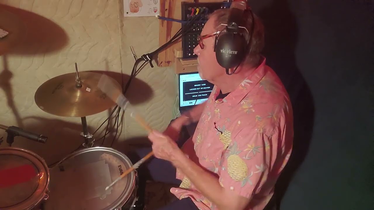 Locked out of Heaven Drum Cover, drum-less backing track, 01-06-2026.