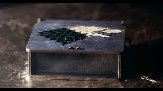 Game of thrones music box on apollobox, ebay and amazon:
https://www.theapollobox.com/product/sku2628/game-of-thrones-music-box
https://www.ebay.com/itm/2020...