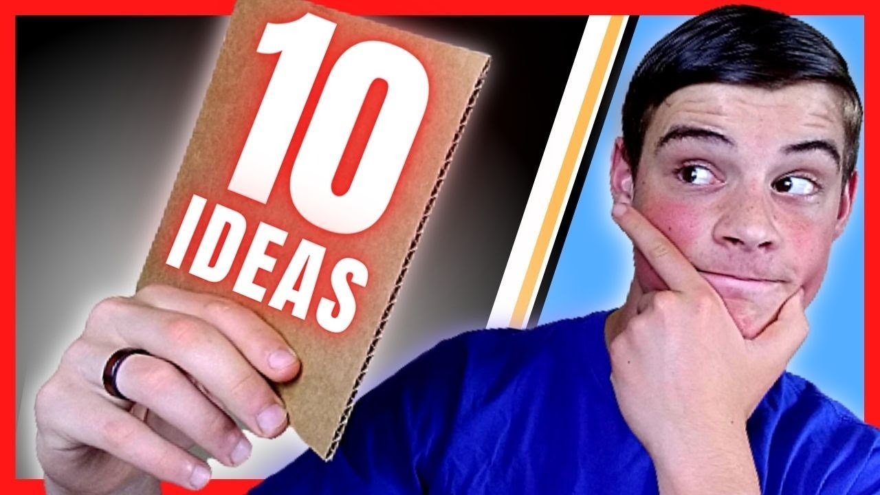 10 Beginner Cardboard Craft Ideas YouTube