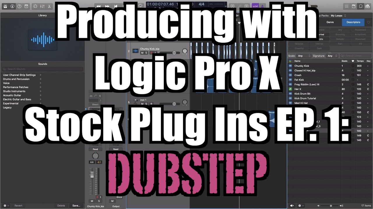 Producing with Logic Stock Plug Ins Ep 1: Dubstep - TimmyG - YouTube