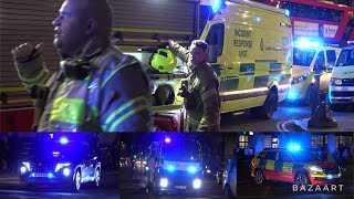 Emergency Services rush to man hit by train at Euston Station in London