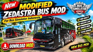 NEW MODIFIED ZEDASTRA BUS MOD RELEASE FOR BUS SIMULATOR INDONESIA  screenshot 3