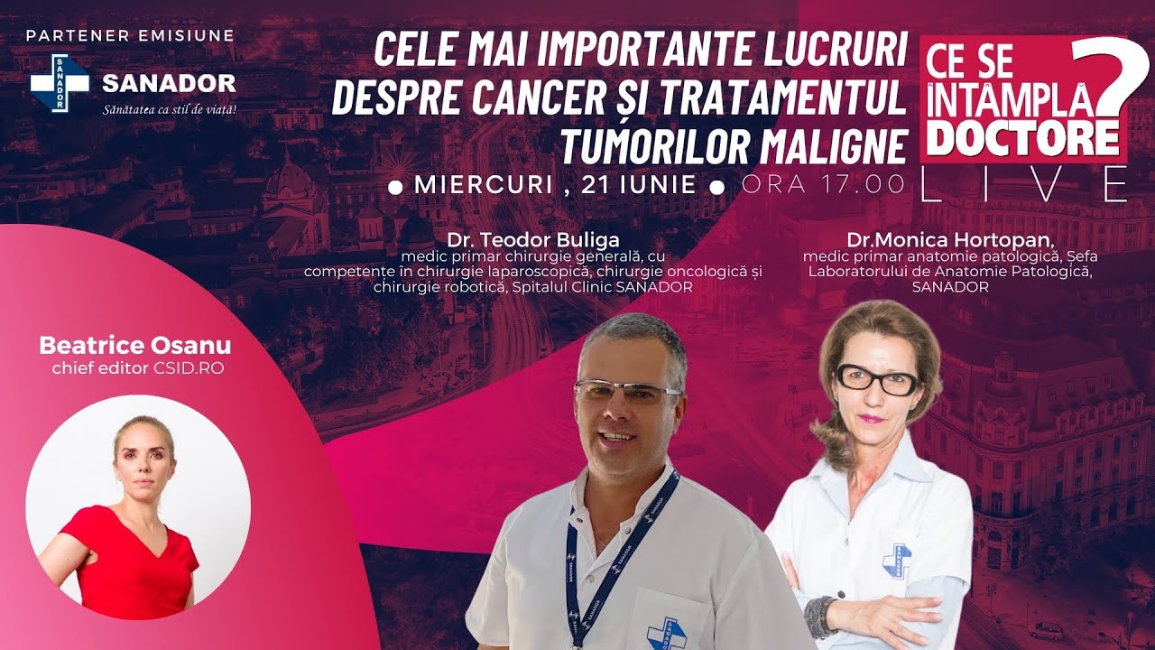 DESPRE CANCER ȘI TRATAMENTUL TUMORILOR MALIGNE 🔴CSID LIVE