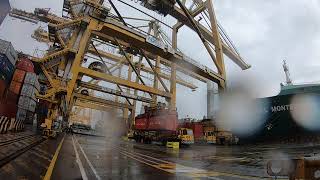 STS Cranes working on M/V CSCL MONTEVIDEO