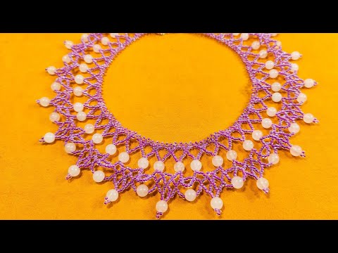 Необычное КОЛЬЕ из Бисера и Бусин / beaded necklace / Бисероплетение / necklace diy