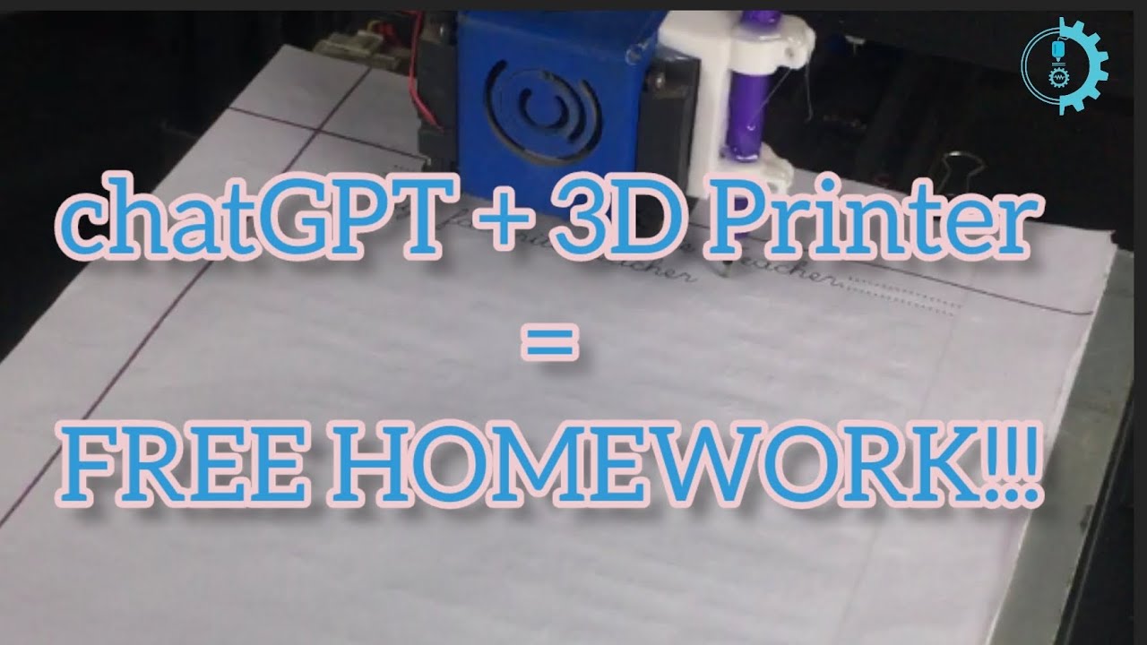 chatgpt 3d printer homework