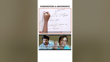 Parameters and Arguments