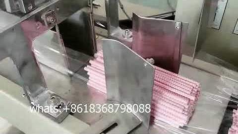multiple pieces paper straw packing machine with hanging hole