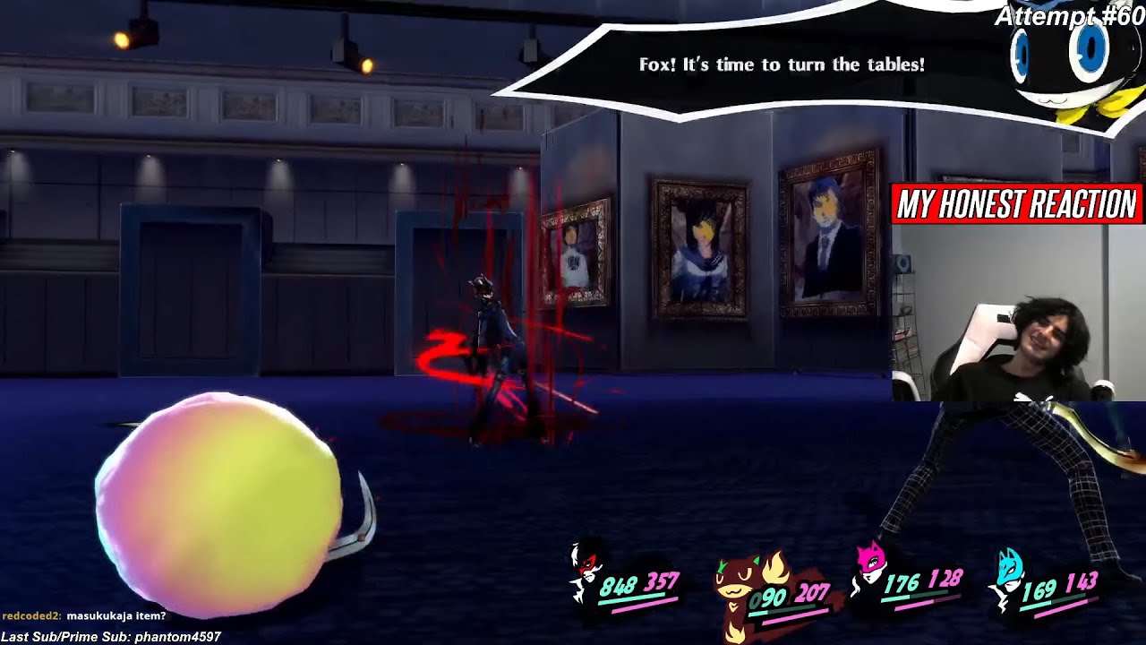 Fighting Akechi in Futaba's Palace (P5R Randomizer)