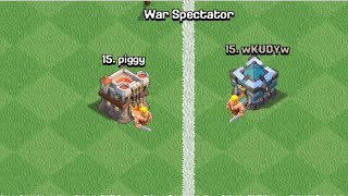 TH11 VS TH13 CWL ATTACK 😅 . My friend try to 3star but he failed. #th11 #th13 #attack #clashofclans