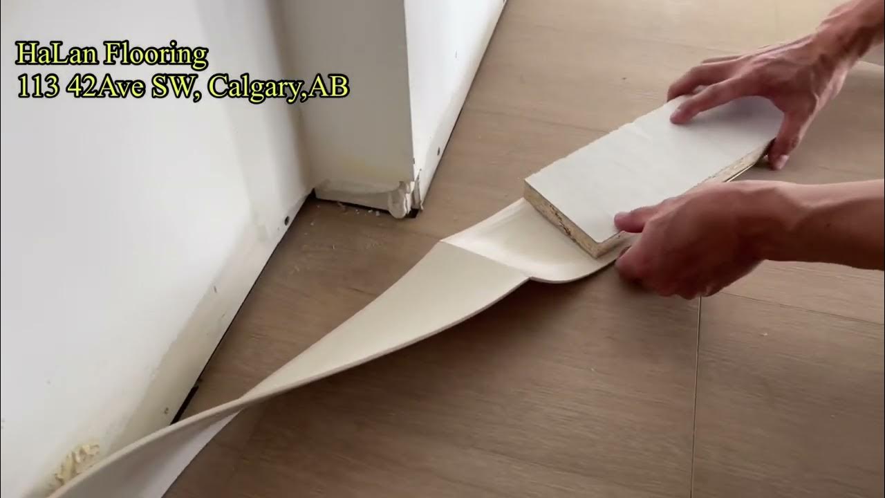 How to install rubber wall base HaLan Flooring YouTube
