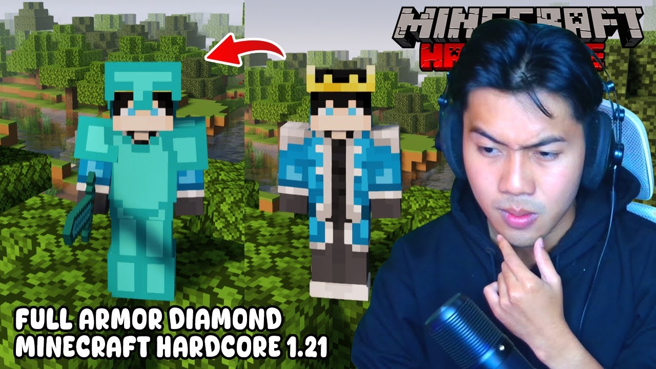 ENHANCE FULL ARMOR DIAMOND - Minecraft Hardcore part 4 - YouTube
