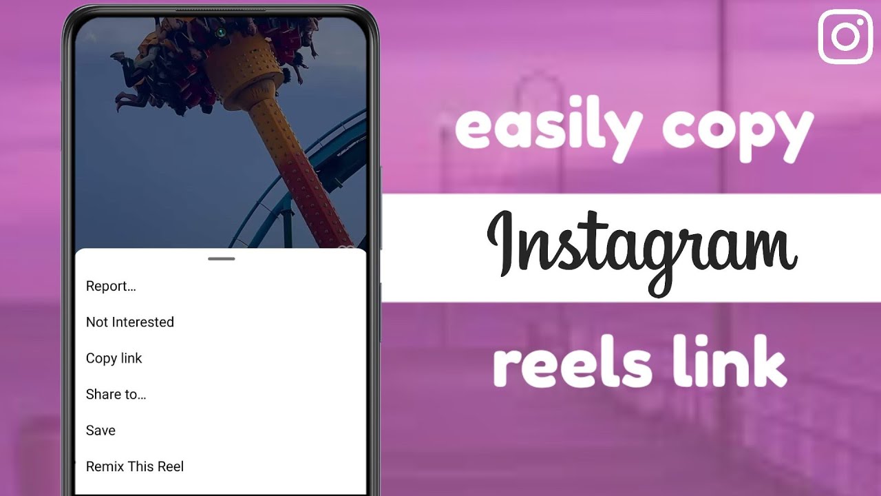 How to Copy Reels Video Link Copy Instagram Reels Link 2023 YouTube