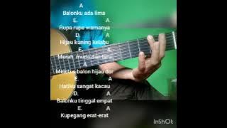 7 menit belajar gitar langsung bisa    chord lagu balonku ada lima