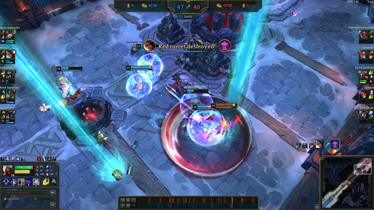 1v5 aram zed penta