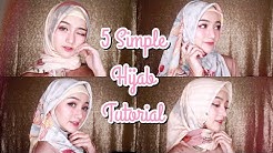 5 Simple Hijab Tutorial untuk Lebaran | (Segi Empat) - Durasi: 10.47. 