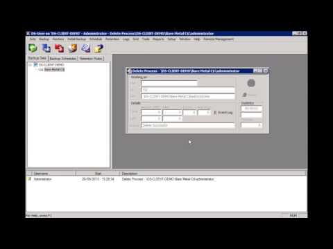 Asigra Cloud Backup Tutorial - How to delete a backup set
