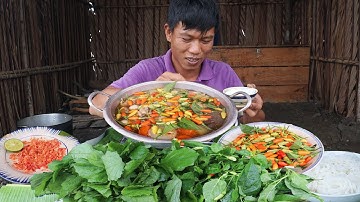 Lẩu Gà Ớt Hiểm, Rau Cải Trời Quê Nhà Miền Tây | VTNam Vlog #175