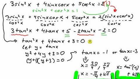 How to solve a homogeneous Trig Equation