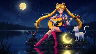 Relaxing Sailor Moon Piano Music ~ Rain & Beautiful Music for Studying & Sleeping screenshot 5