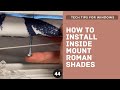 HOW TO INSTALL INSIDE MOUNT ROMAN SHADES WITH A PREDRILLED HEADRAIL - pre drilled head rail holes