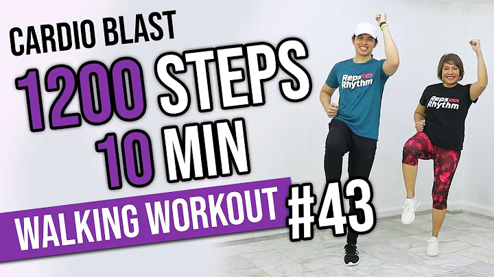 CARDIO BLAST 10 Min  1200 Steps  Walking Workout #...