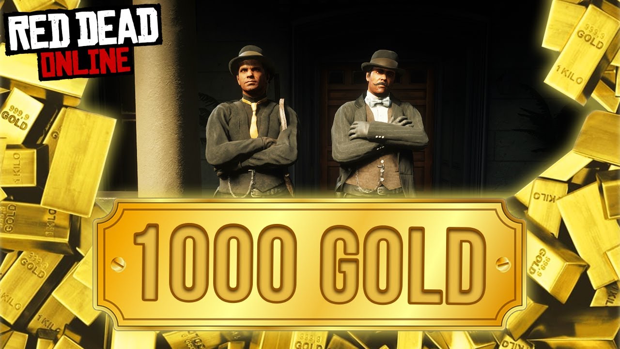 Buy RDR 2 Account, 1000 GOLD BARS, 100000$ CASH