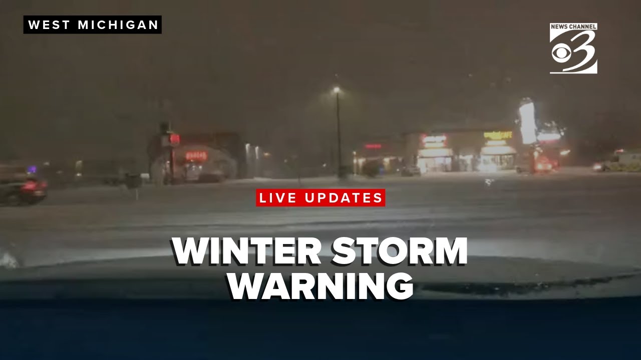 Saturday night weather update - Snow continues across West Michigan ...