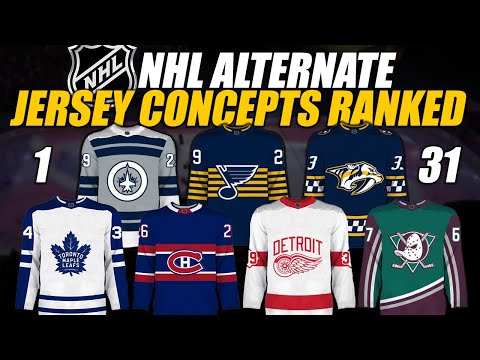 NHL Uniform Concepts Ranked 1-31! #1 