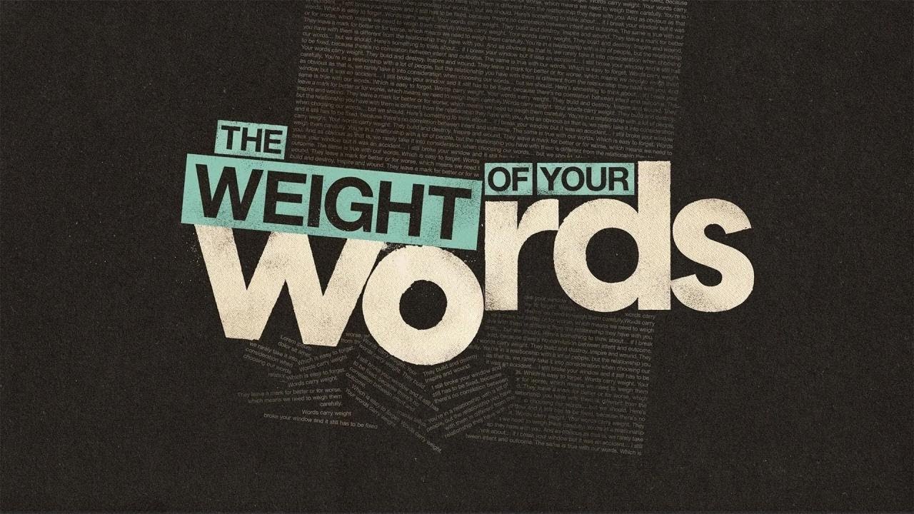 Old Town Church / The Weight of Your Words / Pastor Rudy Tinoco / Nov 9