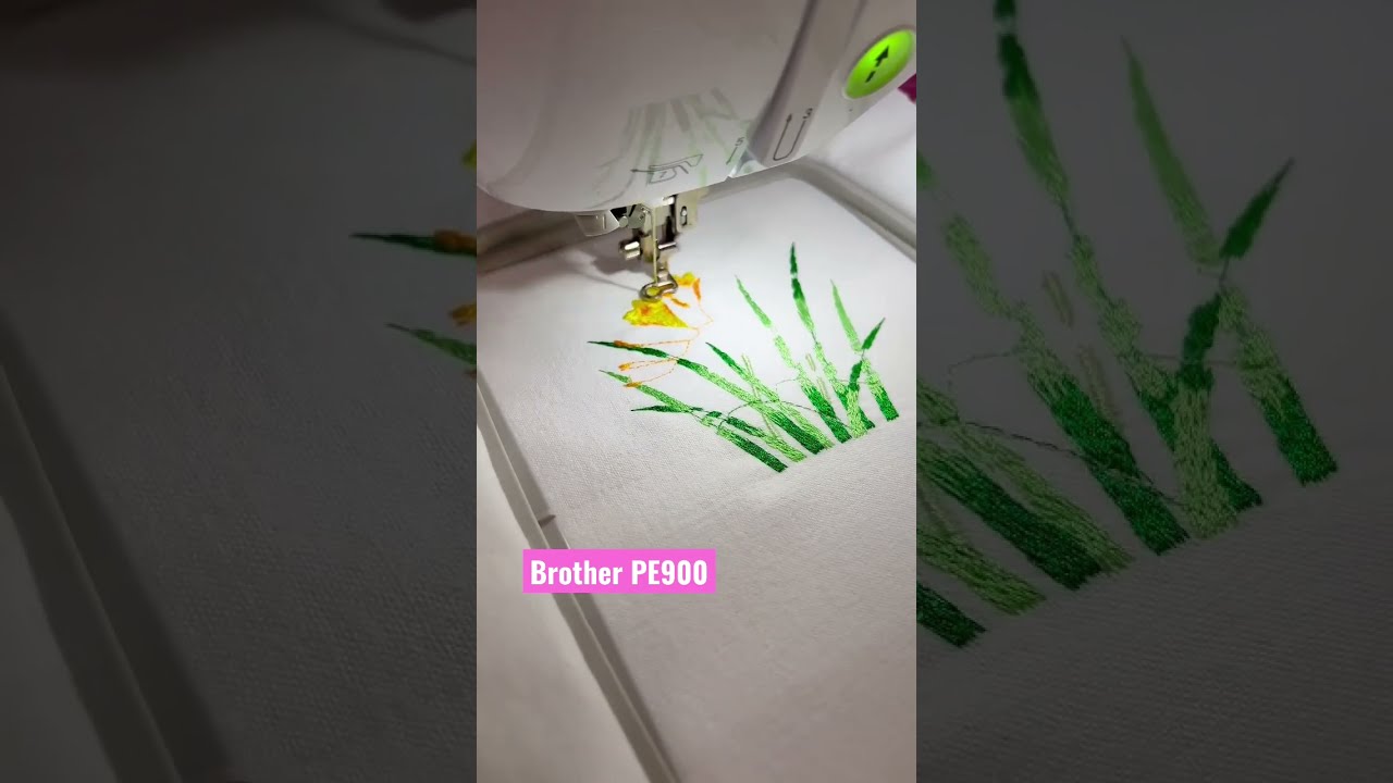 Brother PE900 embroidery machine in action 😍 #notsponsored #sewing 