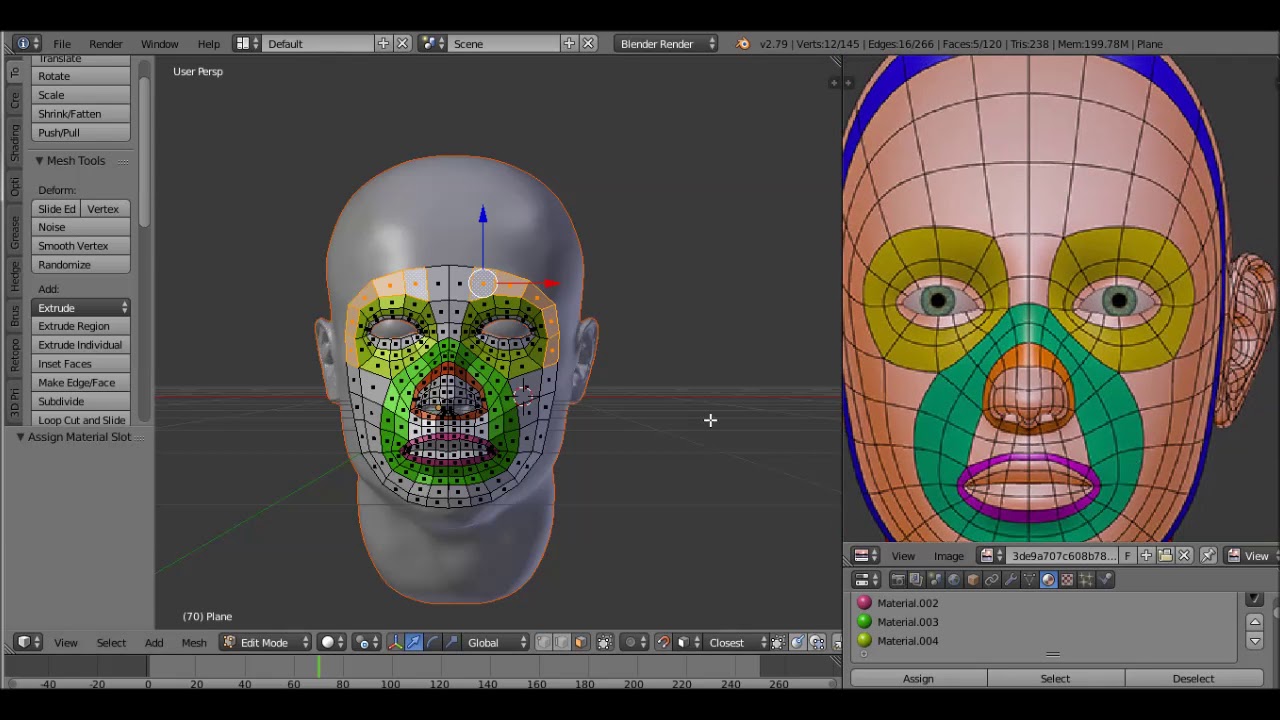CHRISTIANO RONALDO RETOPOLOGIZING IN BLENDER #1