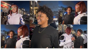Afronitaa verrast Nigeriaanse content creator Jarvis in winkelcentrum Accra tijdens haar shopping...