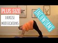 PLUS SIZE Workout Exercise Modifications / INCHWORM (Part 3) 