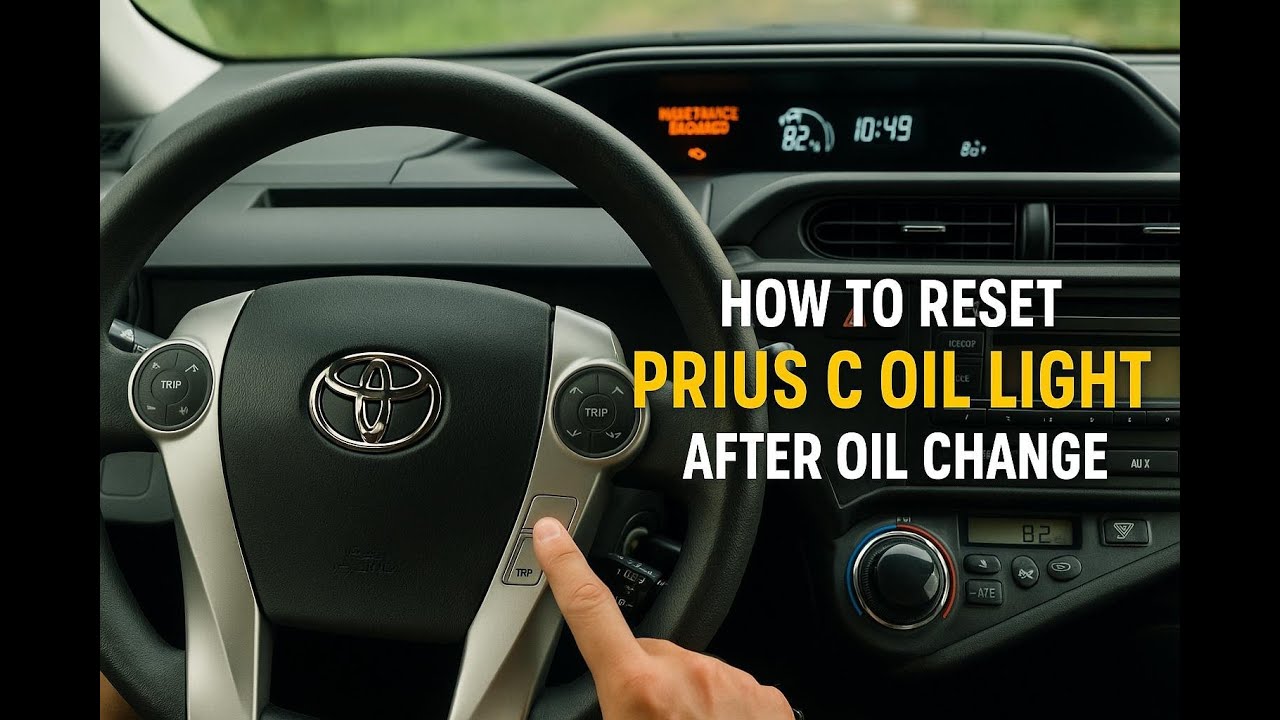 Reset Oil Maintenance Light on Toyota Prius | Quick & Easy DIY - YouTube