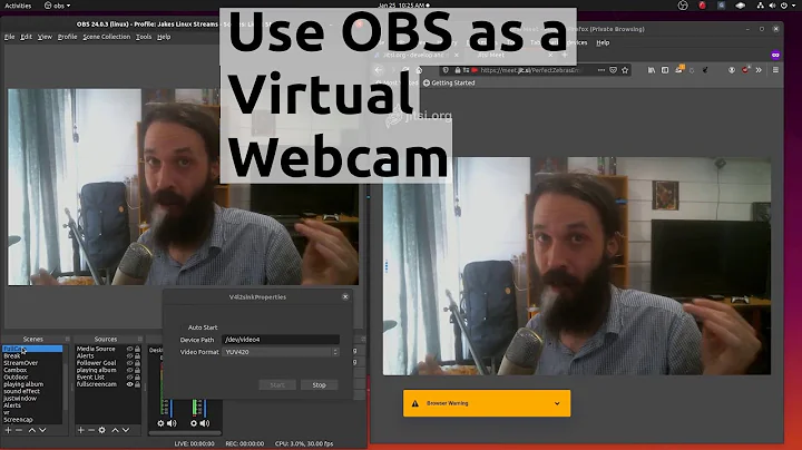 Linux Hacks: Use OBS as a Virtual Webcam