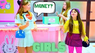 ¿QUIÉNES SON LAS NIÑAS MÁS RICAS DE LA ESCUELA SECUNDARIA? COMPARTIR DINERO EN BUNNY SCHOOL