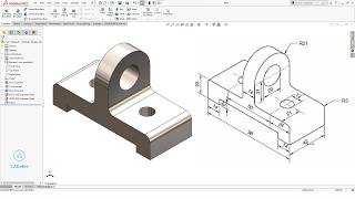 Mechanical Part Design Solidworks | Solidworks Exercise 53 |  Solidworks Measure Command | CADable