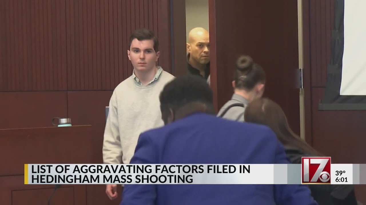 List of aggravating factors filed in Hedingham mass shooting trial