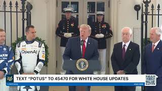 President Trump Participates in a Freedom 250 Grand Prix Showcase